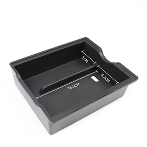Apto para bandeja organizadora de consola central Tesla <span class=keywords><strong>Model</strong></span> <span class=keywords><strong>Y</strong></span> con forro de fieltro | Accesorios de caja de almacenamiento ocultos mejorados (2021-2024) - Product Image 3