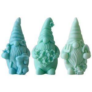 Dwarf Aromatherapy <b>Candle</b> Silicone Mould Diy Faceless Old Man Gypsum Ornament Decorations Mould - Product Image 6