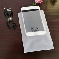 Sacs en plastique imprimés sur mesure, à ouverture plate, givrés, petits sachets CPE, emballages pour accessoires de téléphone