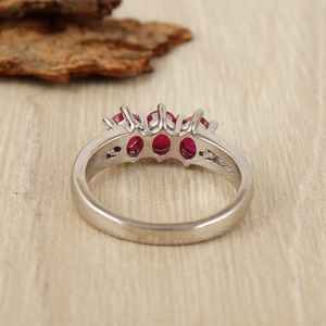 Anillo de plata sólida fina hecha a mano de Eternity Vermeil para hombre - Product Image 5