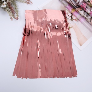 Gland étincelant soie rideau ruban goutte de pluie motif pour l'obtention du diplôme Thanksgiving mariage nouvel an bébé douche célébration - Product Image 6