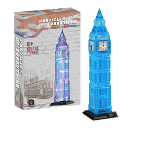 <span class=keywords><strong>Big</strong></span> Ben 1337 Bloques de construcción de cristal Versión de ensamblaje en miniatura de moda del famoso reloj - Product Image 1