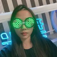 Lunettes stroboscopiques multicolores de marque avec logo personnalisé de haute qualité pour le festival de musique Rave Party