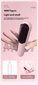 <span class=keywords><strong>Brosse</strong></span> lissante sans fil portable pour <span class=keywords><strong>cheveux</strong></span> - Chauffe rapidement en 30 secondes - Mini peigne chauffant pour femmes - Product Image 6