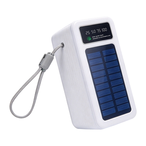 Batterie externe 3,85 V 100000 mAh 50000 mAh, batterie solaire extérieure 22,5 W, charge bidirectionnelle, lampe torche LED, powerbank ODN/OEM - Product Image 1
