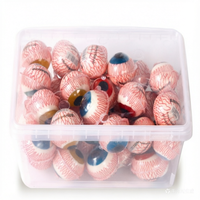 Bonbons gélifiés fruités 4D très demandés, fourrés à la confiture, multicolores, pour enfants, emballés en boîte