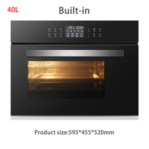 Horno de cocción de 60L con temporizador de inicio retardado, control táctil de vidrio templado integrado, 2100W, horno doméstico para pizza al vapor - Product Image 5