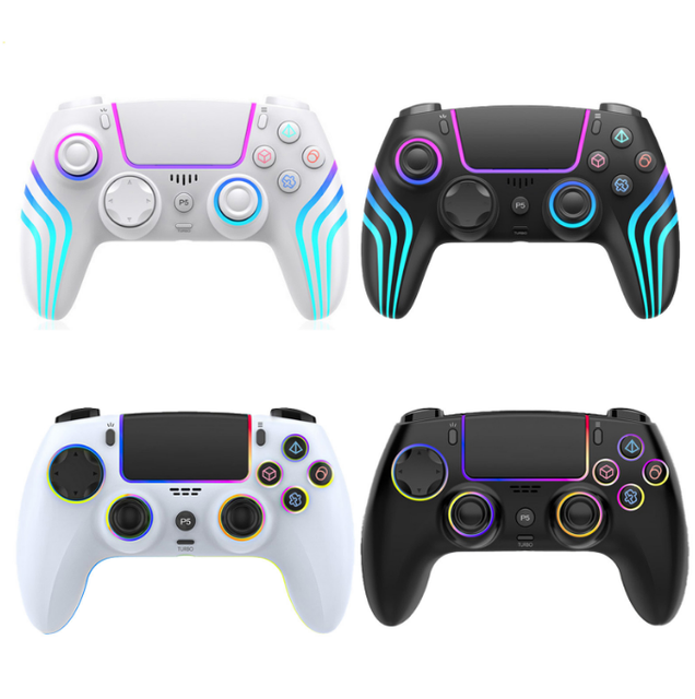 Wireless Game Controller Compatible with P5 Switch Built-in Speaker Headphone Jack Hall Switch RGB Lighting Vibration Motor