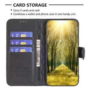 <span class=keywords><strong>Coque</strong></span> <span class=keywords><strong>de</strong></span> téléphone antichoc <span class=keywords><strong>de</strong></span> haute qualité pour <span class=keywords><strong>Honor</strong></span> 90 Lite/X50i Diamond Lattice Wallet Flip Leather Phone Case - Product Image 4