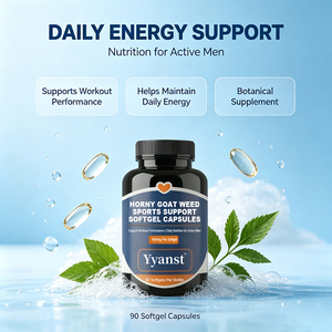 Capsules de soutien sportif à base de plantes, extrait de Horny Goat Weed 800mg, 90 gélules, complément énergétique pour améliorer les performances sportives chez l'homme - Product Image 4