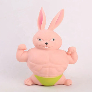 ของเล่นบีบรูปกระต่าย TPR นุ่ม ยืดหยุ่น คลายเครียด บีบแล้วคืนตัวช้า ของเล่นลาล่า ขายส่ง - Product Image 3
