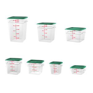 PC rõ ràng container lớn kín nhựa nhà bếp thực phẩm bột và đường lưu trữ container vuông hộp nhựa lưu trữ xô - Product Image 2