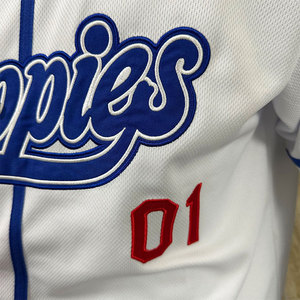 Maillot de baseball à rayures unies avec logo personnalisé, broderie par sublimation personnalisée, vêtements de baseball et de softball vintage - Product Image 4