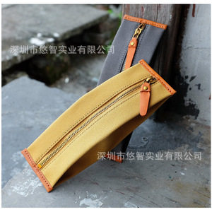 Customized <b>canvas</b> pencil cases, cloth stationery <b>boxes</b>, school supplies, creative promotional pencil case storage bags. - Product Image 3