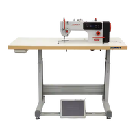 Máquina de Coser Industrial JUKKY Modelo 9808 de Accionamiento Directo, Máquina de Coser Automática de Puntada Fija Metálica para Ropa