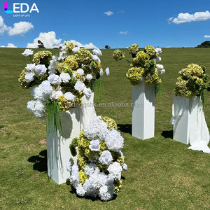 LEDA Nuevo Diseño, Set de Plintos Acrílicos Blancos 3D para Bodas, Accesorios para Fiestas de Cumpleaños, Bodas y Eventos - Product Image 4