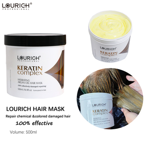 Mascarilla Capilar de Queratina y Aceite de Argán LOURICH, Reparación Profunda para Cabello Decolorado, Teñido y Enfermado, Venta al por Mayor para Salones de Belleza, Marca Privada - Product Image 5