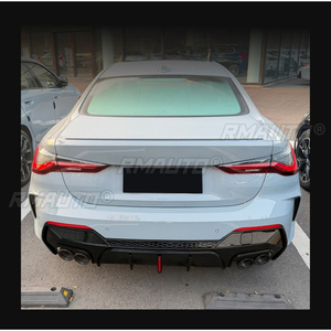 สปอยเลอร์กันชนหลังรถยนต์ ชิ้นส่วนตกแต่งสำหรับ BMW ซีรีส์ 4 G22 G23 คูเป้ M Sport 2020+ ฝาครอบป้องกันกันชน - Product Image 6