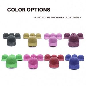 Gorras de Béisbol de Algodón Lavado, Estilo Vintage, Unisex, con Logotipo Personalizado, Sin Estructura, al Por Mayor - Product Image 5