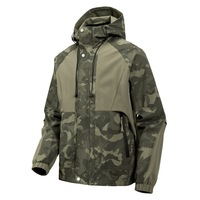 Veste de chasse imperméable camouflage avec logo personnalisé, veste softshell camouflage pour homme