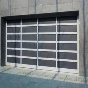 <span class=keywords><strong>Porte</strong></span> <span class=keywords><strong>de</strong></span> <span class=keywords><strong>garage</strong></span> en verre isolée ignifuge et coupe-vent facile à installer avec finition en alliage d'aluminium - Product Image 2