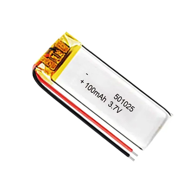 Shenzhen 501025 Rechargeable Lithium Polymer Battery 3.7v 100mah 501220 90mah Battery for Small Portable Devices
