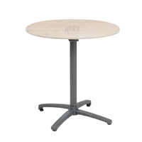 Panneau de table en stratifié compact HPL multicolore personnalisé OEM, antidérapant, rond, pour table de salle à manger extérieure, pour mobilier de resort