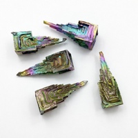 Vente en gros de pyramides de bismuth, artisanat en cristal, minéraux bruts colorés arc-en-ciel