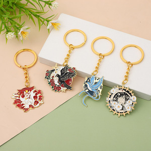 Tùy chỉnh quốc gia động vật <span class=keywords><strong>Fox</strong></span> đuôi rắn tinh thần chim hợp kim nhỏ giọt dầu men Keychain phim hoạt hình phụ kiện Mặt dây chuyền cho món quà - Product Image 5