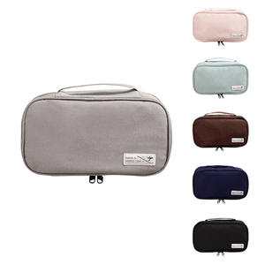 Bolsa de almacenamiento de lencería Beilian, organizador de sujetadores de viaje rectangular, estuche portátil para ropa interior para viaje, color marrón blanquecino - Product Image 5