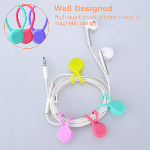 ที่เก็บสายเคเบิลแบบนุ่ม ซิลิโคนแม่เหล็กแบบใช้ซ้ำได้ - Product Image 5