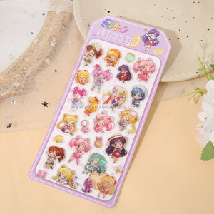 Adesivi 3D in Cristallo Kawaii <span class=keywords><strong>Sailor</strong></span> <span class=keywords><strong>Moon</strong></span>, Simpatici Adesivi in Resina Epossidica <span class=keywords><strong>Anime</strong></span> per Scrapbook, Diario e Decorazioni Fai-da-Te - Product Image 3