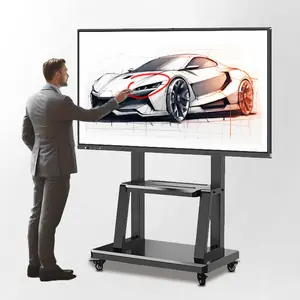 Wholesale 65 75 86 Inch School Interactive Flat Panel Whiteboards Lcd Touch Screen Tv Price Smart White Board For Classroom