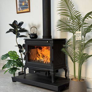 Stufa in Ghisa di Alta Qualità per Interni, Stufa <span class=keywords><strong>a</strong></span> <span class=keywords><strong>Legna</strong></span> Autoportante Nera, Caminetto di Lusso - Product Image 3