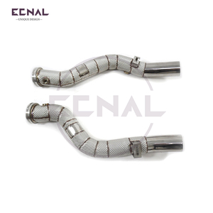 Para Maserati Levante <span class=keywords><strong>SQ4</strong></span> 3,8 T T304 Acero inoxidable escudo térmico bajante producto Ecnal - Product Image 3