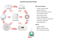 Système d'alarme incendie intelligent sans fil Tuya Wifi AJ-S8 |   Station de base intelligente Wi-Fi |   Solution de sécurité pour la maison et le bureau