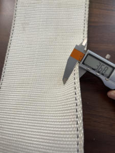 Sangle de levage en polyester blanc de 150 mm, facteur de sécurité 6:1, sangle de levage robuste, haute résistance à la traction pour la manutention des marchandises - Product Image 5