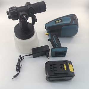 Pistola Pulverizadora de Pintura Eléctrica Inalámbrica de 21V, Máquina Portátil <span class=keywords><strong>para</strong></span> <span class=keywords><strong>Pintar</strong></span> con Pintura de Látex a Base de <span class=keywords><strong>Agua</strong></span>, Incluye 2 Baterías de Litio de 2.0A - Product Image 4