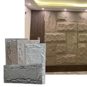 Tùy chỉnh Polyurethane nhân tạo văn hóa đá Panel tường PU đá Panel tường cho trang trí ngoài trời