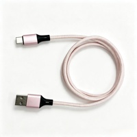 Nouveau câble de données USB-C vers USB-C en nylon tressé, charge rapide PD 60W 2A, pour téléphone portable, cuivre pur