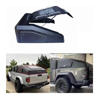 Capot de benne rigide en acier pour Jeep Gladiator JT 2021+ avec portes latérales de rangement et fenêtre de toit