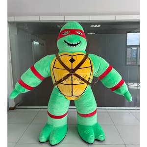 Tortue <span class=keywords><strong>Ninja</strong></span> géante gonflable pour marcher Costume de mascotte Cosplay Party Carnival Cartoon gonflable Green Muscle <span class=keywords><strong>Turtle</strong></span> Costume - Product Image 5