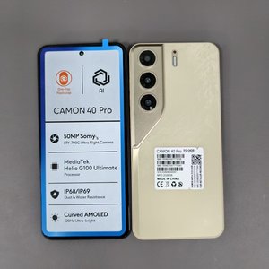 สมาร์ทโฟน Camon 40 Pro หน้าจอใหญ่ 7.3 นิ้ว (7.0 นิ้ว) ความจุ 12GB+256GB แบตเตอรี่ 5200mAh รองรับวิดีโอ ซิมคู่ สแตนด์บายคู่ ราคาโรงงาน - Product Image 1