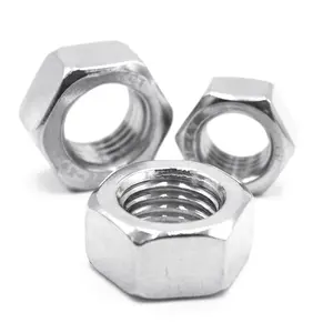 High Precision Imports 304 201 Stainless Steel Nuts Metric Thread DIN 934 Copper Brass Hex Nut For Bolts Screws