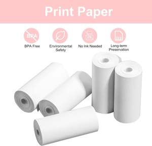 Yytech 2.24*1.18 Inches Bijvullen Foto Niet-Klevende Vervanging Thermisch Printpapier Rollen Voor Mini-Chids Instant Print <span class=keywords><strong>Camera</strong></span> - Product Image 3