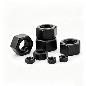 Tuercas Hexagonales de Alta Precisión al por Mayor, Acabado en Óxido Negro, Fijaciones para Muebles, Exportación - Product Image 1