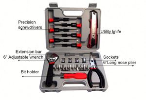 26 cái hộ gia đình công cụ Set Hot Bán sửa chữa nhà <span class=keywords><strong>Kit</strong></span> với hộp Nhựa Tùy Chỉnh OEM hỗ trợ - Product Image 2