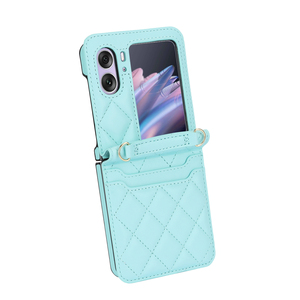 Para OPPO Find N2 <span class=keywords><strong>Flip</strong></span> CrossBody Wallet Funda trasera Funda de lujo para tarjetas de crédito para Oppo Find N3 <span class=keywords><strong>Flip</strong></span> - Product Image 2