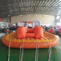 Bateau remorquable gonflable volant en PVC personnalisé 5 cavaliers bateau volant gonflable remorquable banane curseur sports nautiques