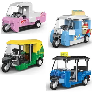 Voiture de pompier à rétrofriction, <span class=keywords><strong>taxi</strong></span> urbain, bus, véhicule Cooper Panzer, briques de construction, jouets pour enfants, unisexe, échelle 1:5, en plastique, pour tous les âges - Product Image 4